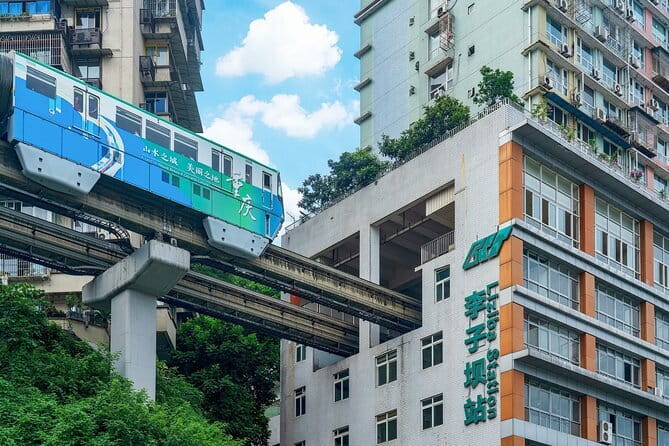 1 Day Chongqing Megacity Walking Tour - Liziba Station: the metro that cuts through a building
