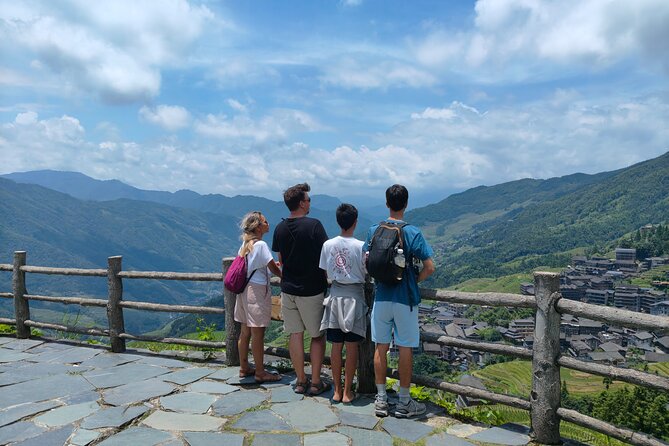 1 day private tour: Longji rice terraces & Huang Luo Yao villages - Longji Dragon Spine Terraces at PingAn: #1 and #2 scenic spots