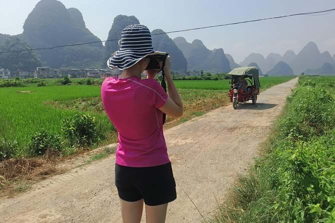 1 Day Yangshuo Countryside Cycling and Yulong bamboo boat Private Tour - Pedal Through Rice Paddies and Karst Hills Around Yangshuo
