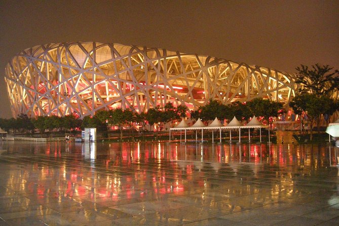3-Hour Private Beijing Night Tour - Olympic Park icons at night: Bird’s Nest, Water Cube, and the egg-shaped theatre