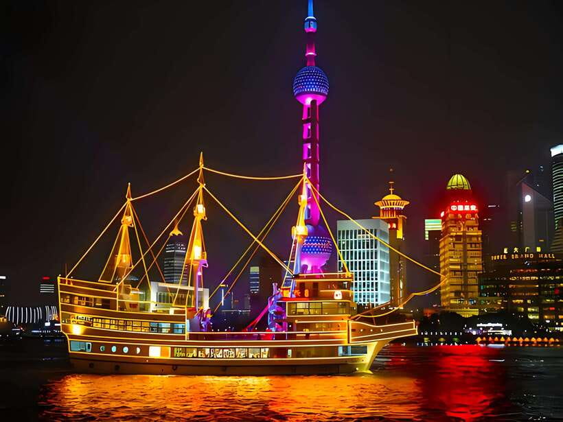 Amazing Shanghai Night Lights:River Cruise &Private Transfer - What You’ll See on the Night Route: Towers, the Bund, and Colonial Facades