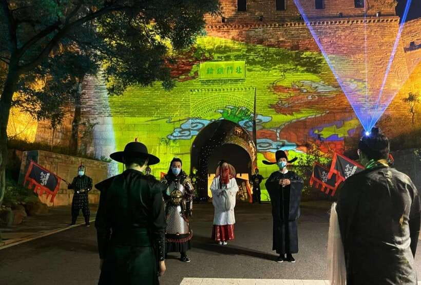Badaling Great Wall Night Tour+ Light Show + Performance - Your Wall experience starts at sunset, then shifts into the show