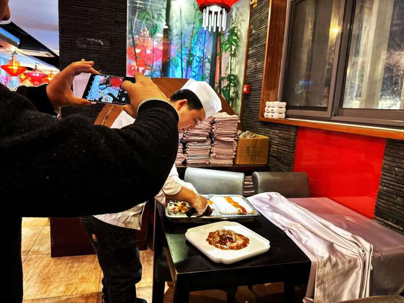 Beijing Hutong Food Crawl Delights: Peking duck, Hotpot&More - Mongolian Hot Pot: Charcoal Heat, Copper Pot, and Real Dipping Sauce