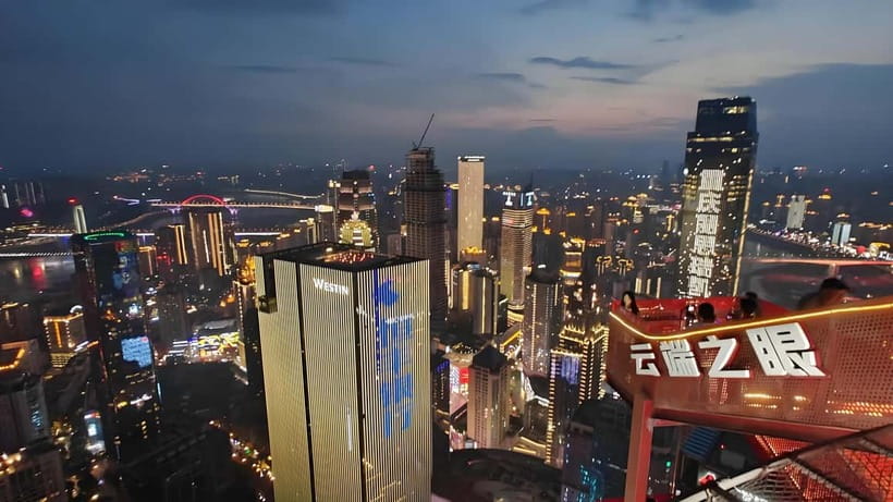 Chongqing: 520m-high Eye Skyview Deck Ticket for Adult - Inside the 520m outdoor deck: what you’ll actually see