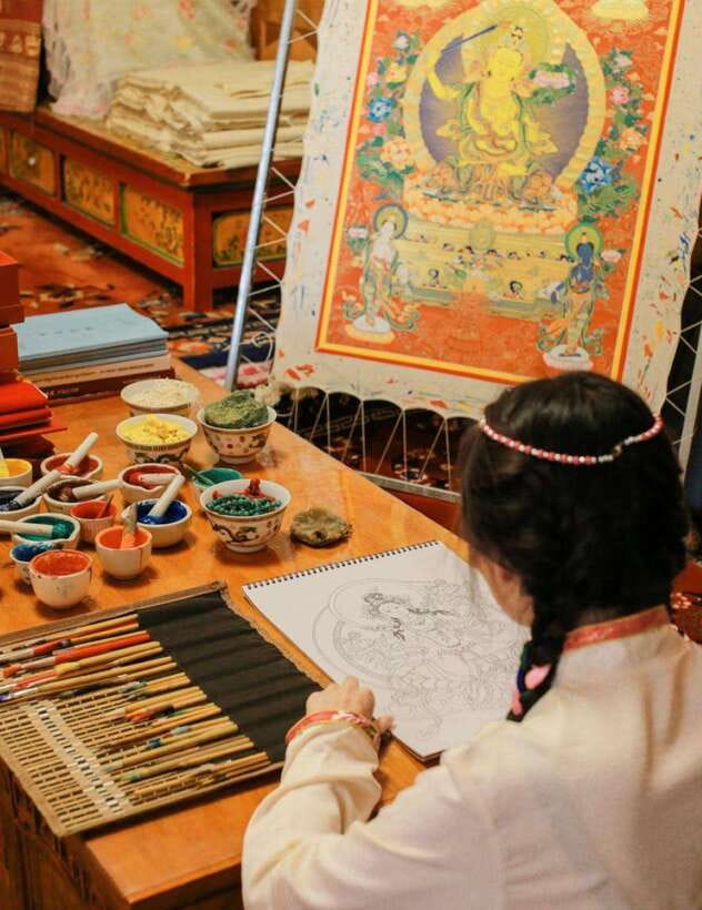 From Chengdu: Tibetan Village Live as a Tibetan Day Tour - Tibetan lunch and butter-milk tea: the daily-life taste test
