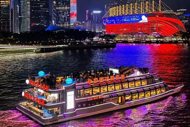 Guangzhou Private Tour of Canton Tower and Pearl River Cruise - Pearl River cruise at night, the relaxing closer
