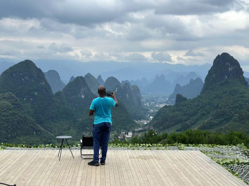 Guilin:1-Day Yangshuo bird's eye view mountains private tour - On the Ropeway and Glass Walkways: How to Get the Best Photos Without Stress