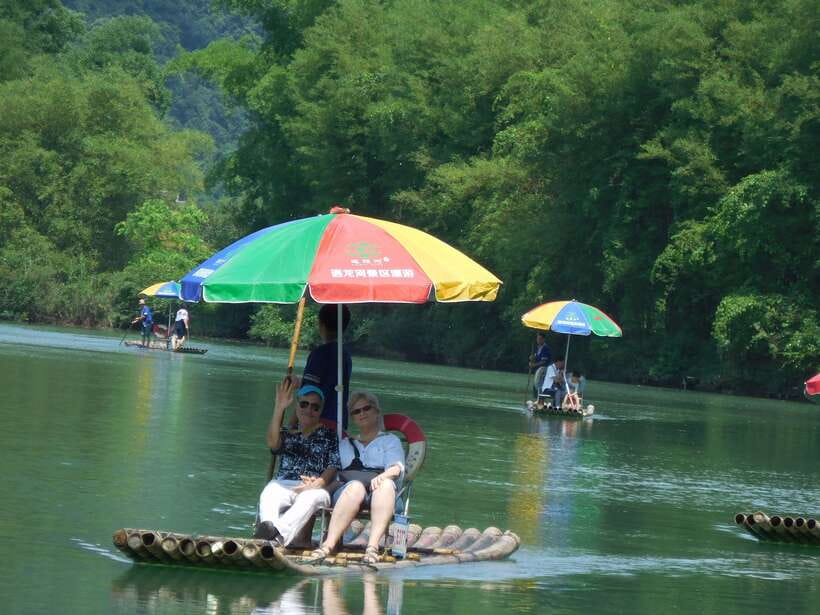 Guilin: Private Mountains and Rivers Day Tour - Yulong River bamboo rafting, the little Li River with quieter energy