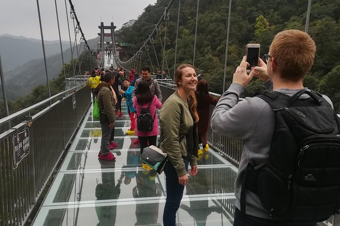 Gulong Gorge Skywalk Glass Bridge and Waterfall View Private Tour - Choosing your second attraction: Sunac Land, hot springs, or cable car