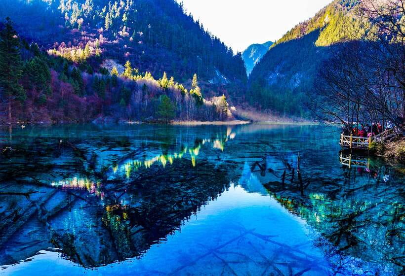 Jiuzhai Valley National Park：Visit Colorful Fairy Tale World - Waterfalls in tiers, and what to do when everyone stops at once