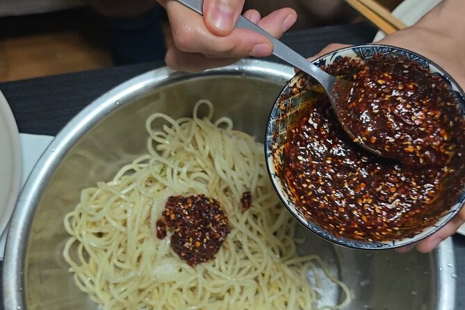 Learn cold noodle and wolf-teeth potato at local home - Eating what you made and understanding Sichuan-Zigong flavor