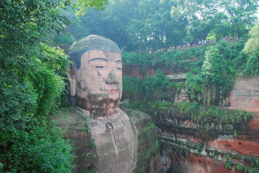 Leshan Grand Buddha Scenic Area and Panda Park Day Tour - Leshan Giant Buddha: 71 Meters of Cliff-Carved Storytelling