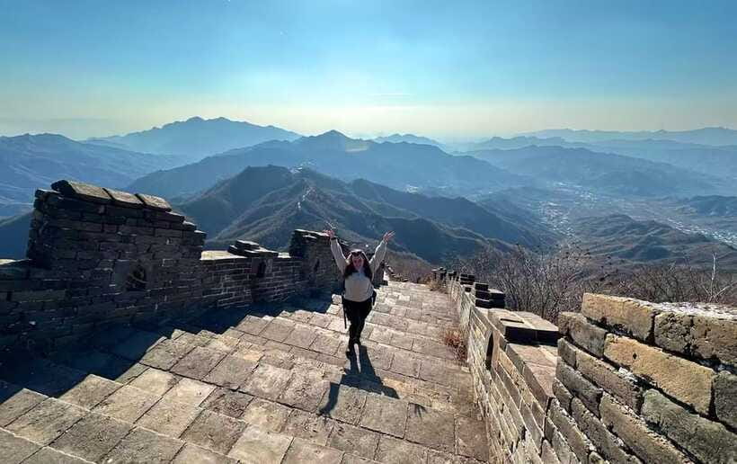 Mutianyu Great Wall 5-KM Guided Hike with Uphill Cable Car - What to bring and how to hike the steeper parts safely