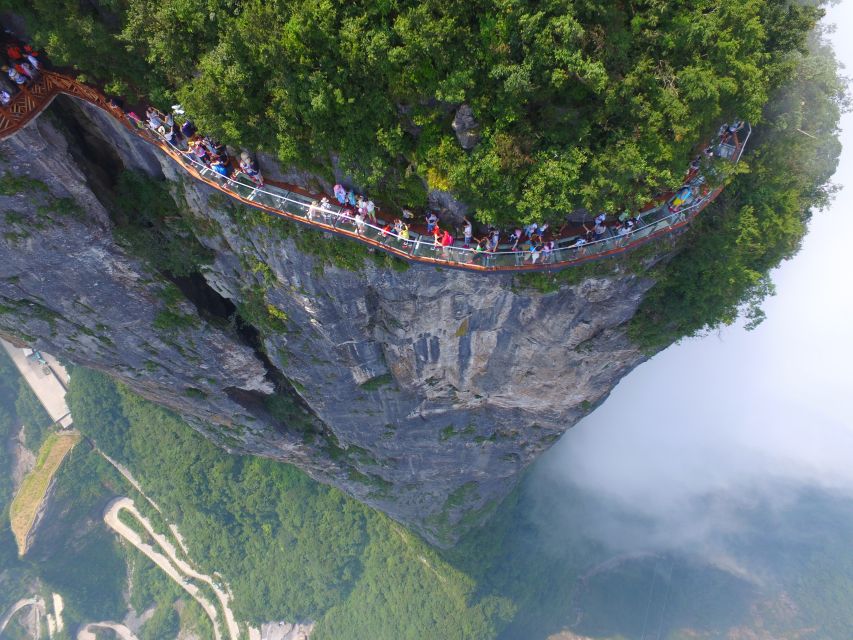 Private Day Tour to Tianmen mountain & Sky walk&Glass Bridge - Skywalk and shoe covers: the height moment you can actually manage