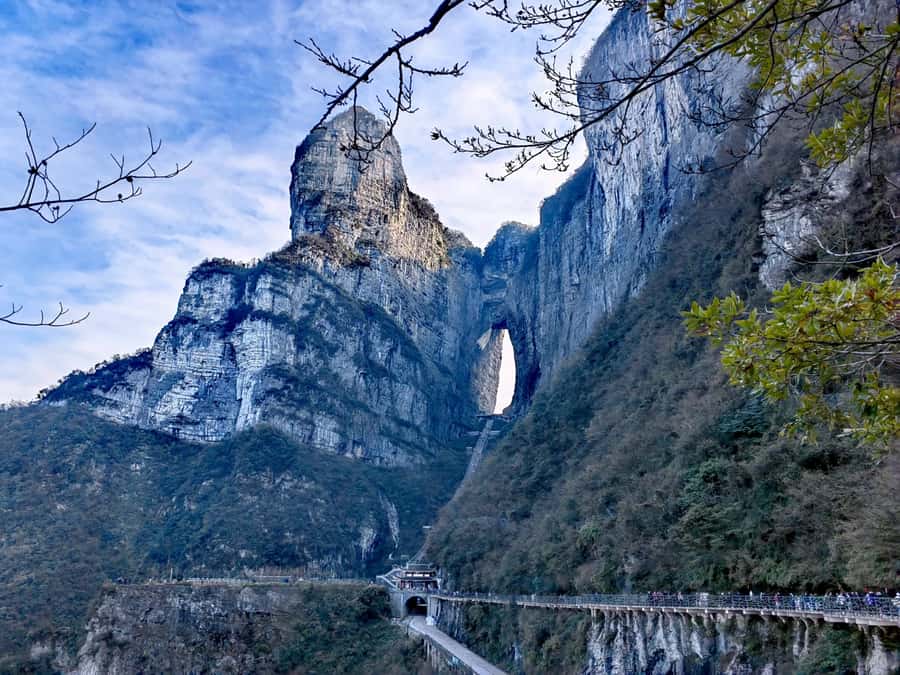 Private VIP Zhangjiajie Tianmen Mountain Day Tour - The Heavenly Ladder: climb it or use the escalator option