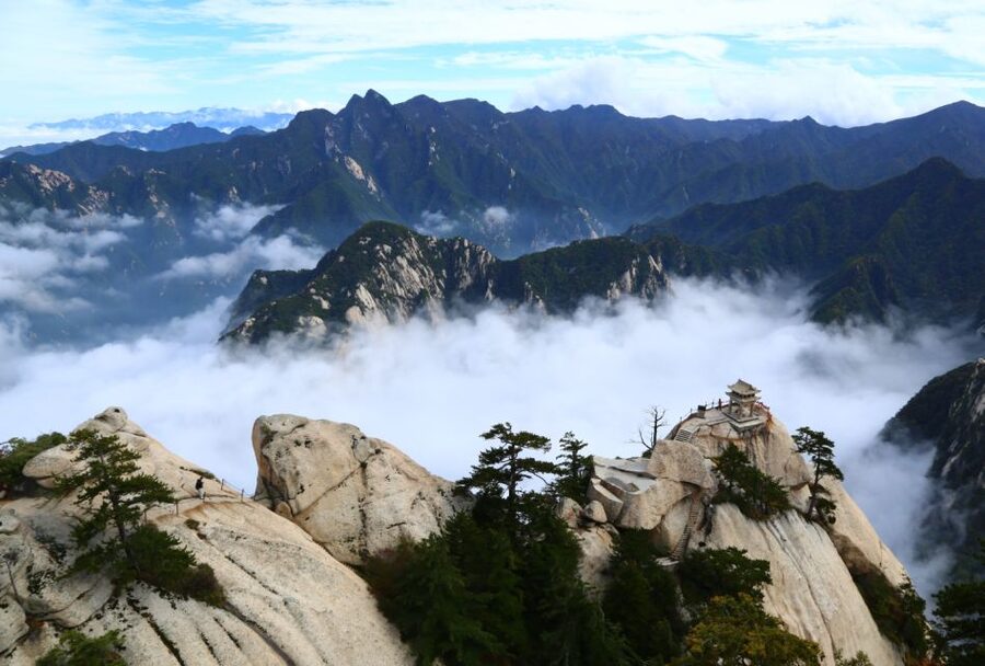 Private Xian Mt. Huashan Adventure Tour: Explore in Your Own - Sunset views and the cable car descent back to the foot