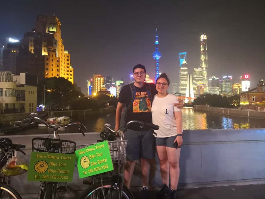 Shanghai: 4-Hour Nightlife Adventure & Tasting Bike Tour - Neon Views on Two Sides of the Huangpu River