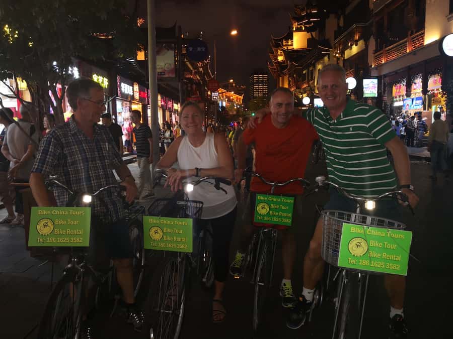 Shanghai: 4-Hour Nightlife Adventure & Tasting Bike Tour - Xintiandi, a Night Flea-Market, and the Barbecue Street Bite