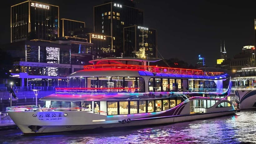 Shanghai: After Dark Dinner and Huangpu River Night Cruise - A Short Riverside Walk Before Boarding