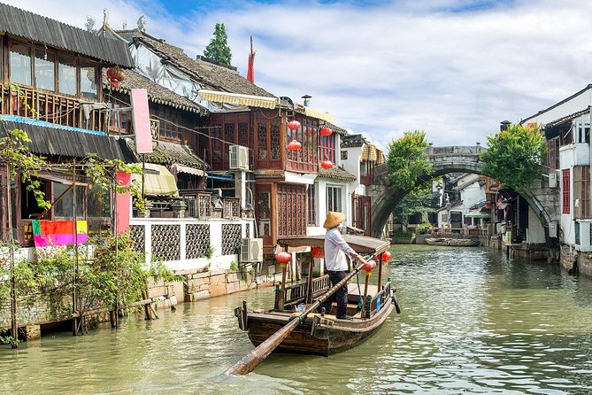 Shanghai Day Tour to Zhujiajiao Water Town, Yu Garden, Bazaar, Bund - Zhujiajiao Ancient Town: canals, quiet lanes, and a boat ride ticket