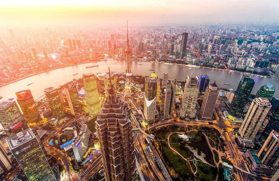 Shanghai Jinmao Tower 88th floor sightseeing hall - 340.1 meters up: what the view is really like