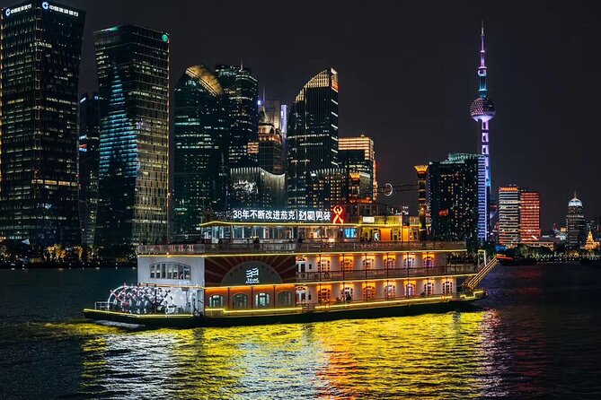 Shanghai Night River Cruise Tour with Xinjiang Style Dining Experience - Huangpu River at Night: Bund Views, Then Pudong Towers