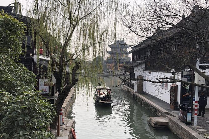 Shanghai Yu Garden, The Bund & Zhujiajao Water Town Bus Tour - Zhujiajiao Ancient Town by bus: canals, bridges, and that post-lunch wander window