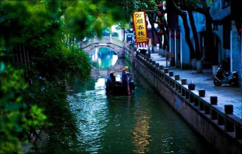 Suzhou and Tongli Water Town Private Day Trip from Shanghai - Gondola-style cruise in Tongli: bridges, birds, and the water-level view