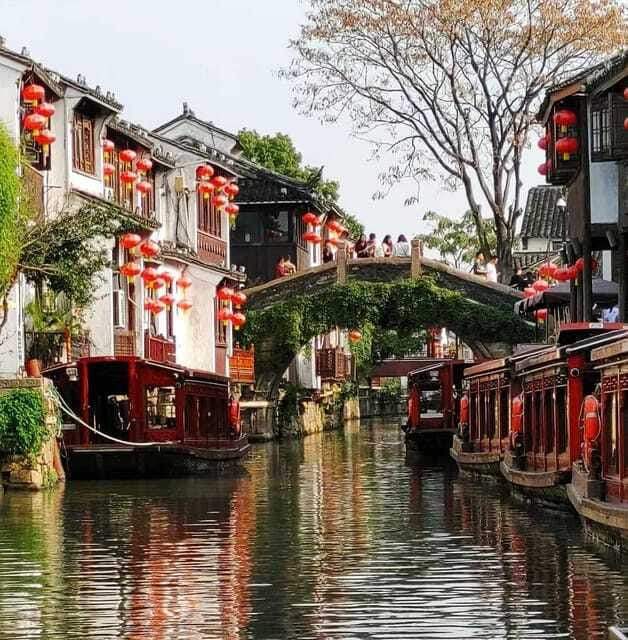 Suzhou and Tongli Water Town Private Day Trip from Shanghai - Shantang Old Street: Jiangnan architecture, lanterns, and lucky bridges