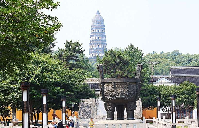Suzhou Private Guided Day Trip from Shanghai by Bullet Train - Tiger Hill and the leaning pagoda at Wuzhong Gate