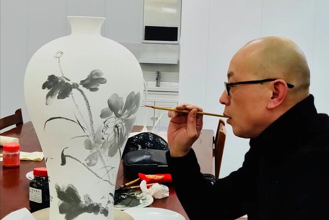 Water Color Class in Beijing - The 1.5-hour fan workshop: what happens once you sit down