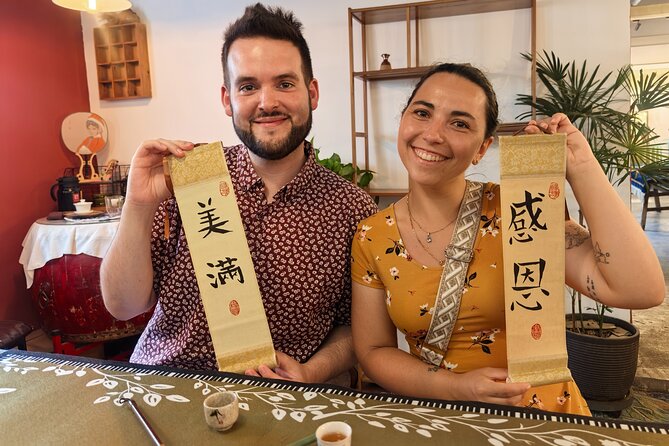 Xi'an Calligraphy & Tea Ceremony - Dive into Ink & Brush Artistry - Your practice station: brush control, then real characters