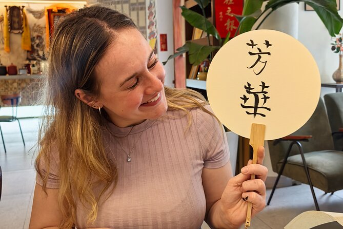 Xi'an Calligraphy & Tea Ceremony - Dive into Ink & Brush Artistry - What you take home: fan, bookmarks, and a scroll painting