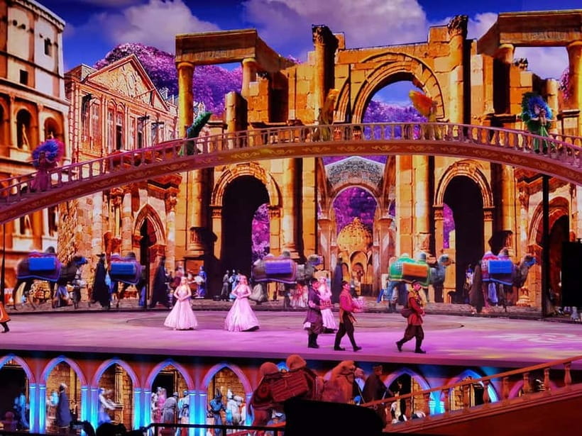 Xi'an: Silk Road(Camel Bell) Legend with Roundtrip Transfer - Inside the show: 360 degree seats and big scenic storytelling