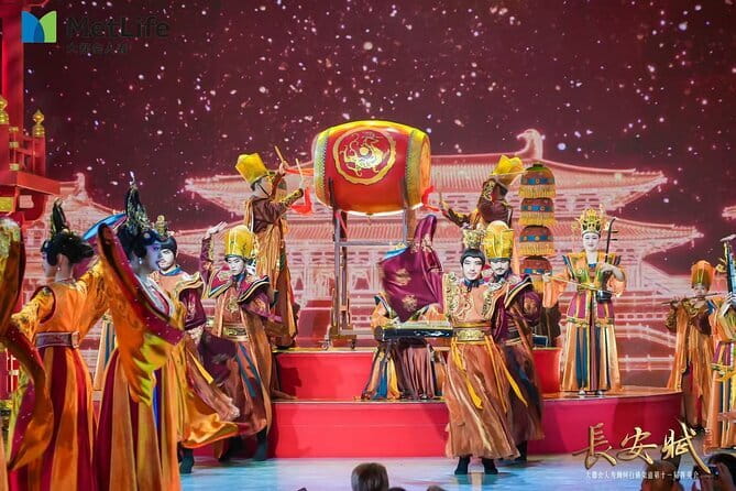 Xi'an Tang Dynasty Music Dance Show or Dinner Show with Transfer - The dumpling banquet: a lot of food, and it’s part of the show