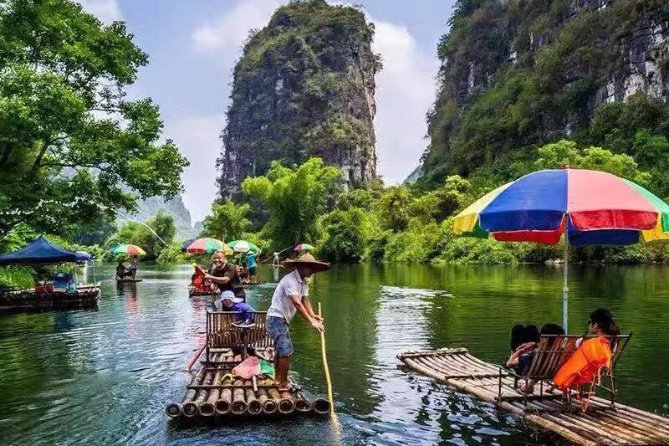 Xianggong Hill Cormorant fishing show Fuli ancient bridge DayTour - Xianggong Mountain: Panoramic Lijiang River Valley Views